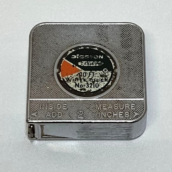 Disston Carlson White Chief 10 Ft Tape No. 3210 Retractable USA VTG Collectible - Picture 1 of 7